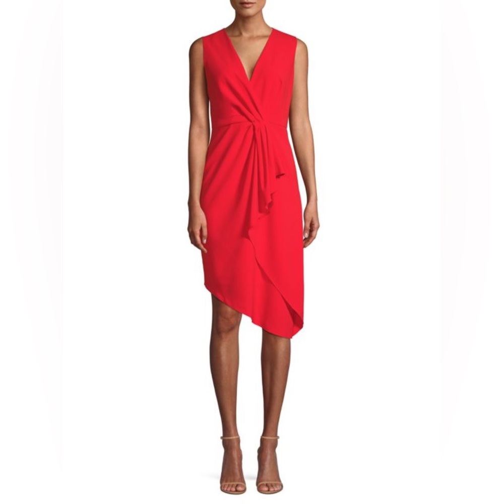 NWT Elie Tahari Adrianne Asymmetrical Sheath Dress - Picture 2 of 9